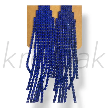 Királykék luxus bojt fülbevaló