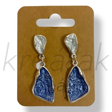 Kék levél fülbevaló