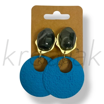 Kék fém fülbevaló