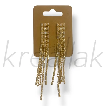 Arany köves lánc fülbevaló