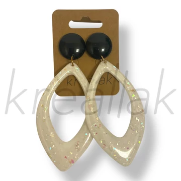 Fehér nagy csepp fülbevaló