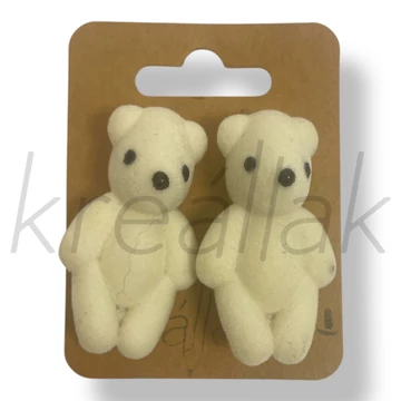 Fehér macis fülbvaló