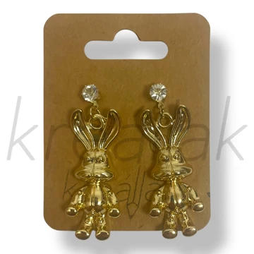 Arany nyuszi fülbevaló