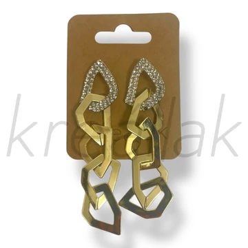 Arany láncos köves fülbevaló