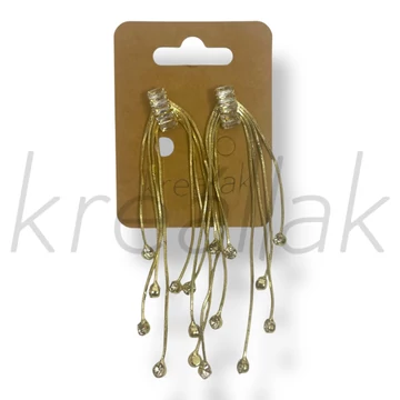 Arany lógó köves fülbevaló