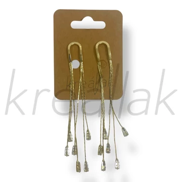 Arany színű lógó köves fülbevaló