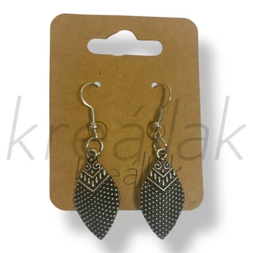 Ezüst színű lógó fülbevaló