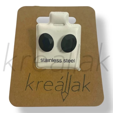 Fekete csepp kő fülbevaló