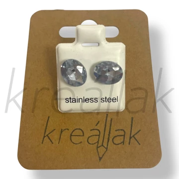 Világoskék csepp kő fülbevaló