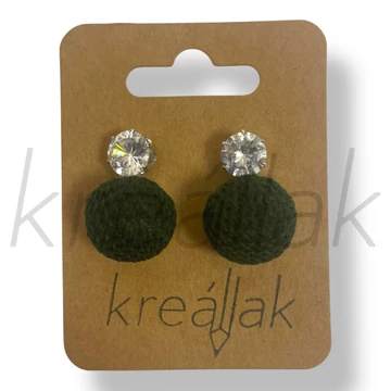 Keki kötött fülbevaló