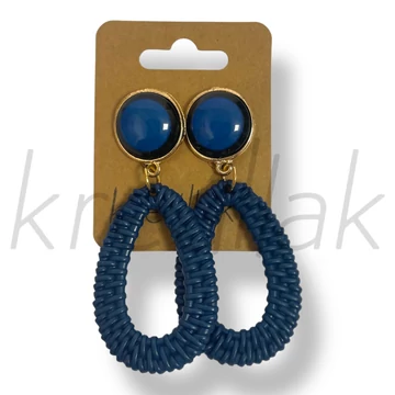 Kék plasztik fülbevaló