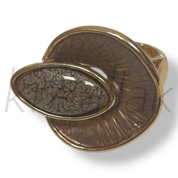 Barna köves gyűrű