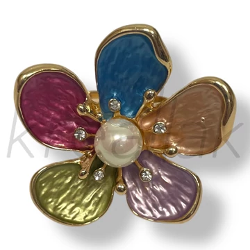 Színes virág gyűrű