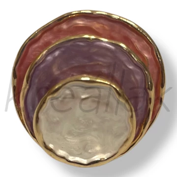 Lila kör mintás gyűrű