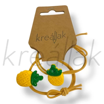 Sárga ananász hajgumi