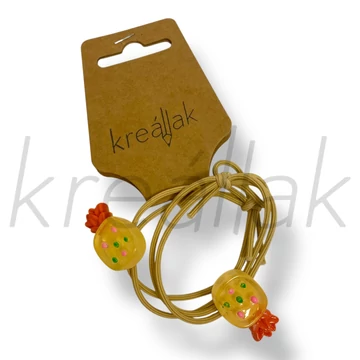 Sárga ananász hajgumi