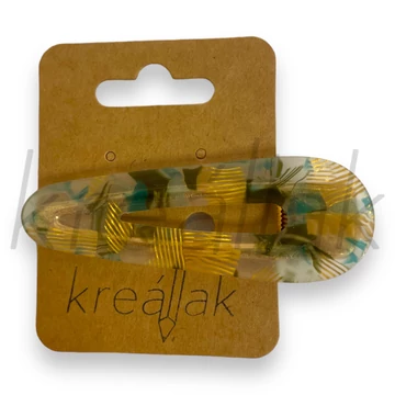 Hajcsipesz - Zöldes plasztik csipesz