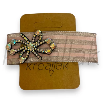 Hajcsat - Rózsaszín csíkos hajcsat