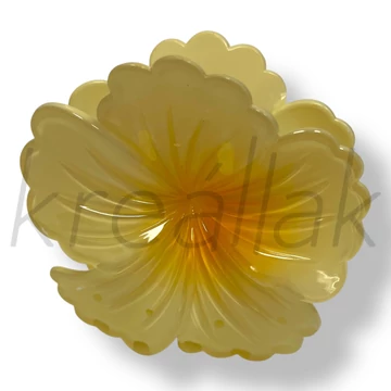 Sárga hibiszkusz hajcsat