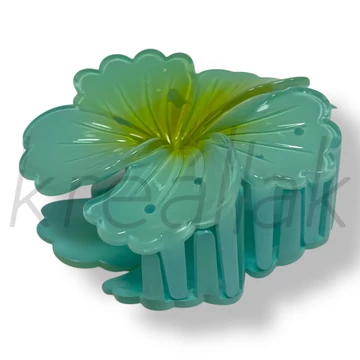 Zöld hibiszkusz hajcsat