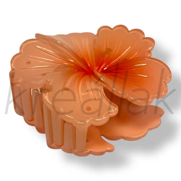 Narancssárga hibiszkusz hajcsat