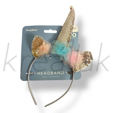 Egyszarvú füles hajpánt 