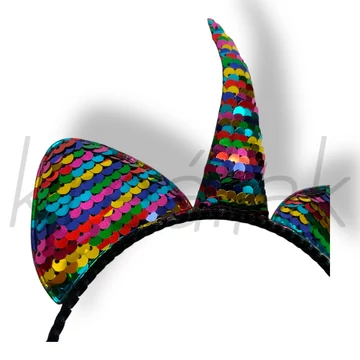 Szivárványos unikornis hajpánt 