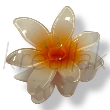 Törtfehér virág hajcsat 