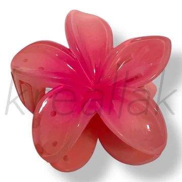 Lazac színű virág hajcsat 