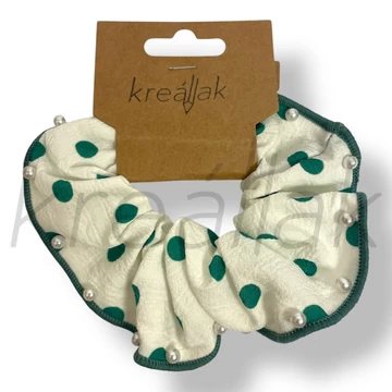 Zöld pöttyös hajgumi 