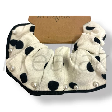 Fehér pöttyös hajgumi 