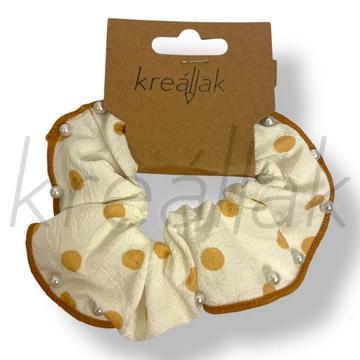 Sárga pöttyös hajgumi