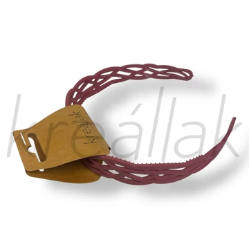 Mályva fonat mintás hajpánt