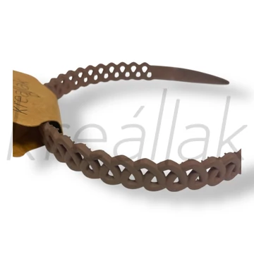 Barna spirál mintás hajpánt