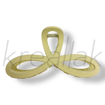 Krém színű hurok masni hajcsat