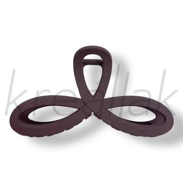 Sötét lila hurok masni hajcsat 