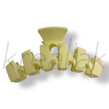 Törtfehér spirál minta hajcsat