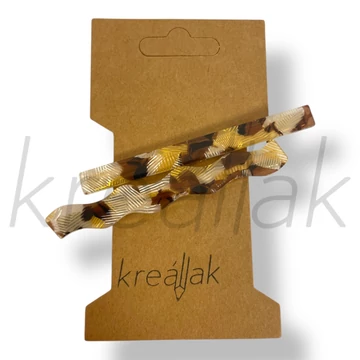 Barna mintás hajcsat szett