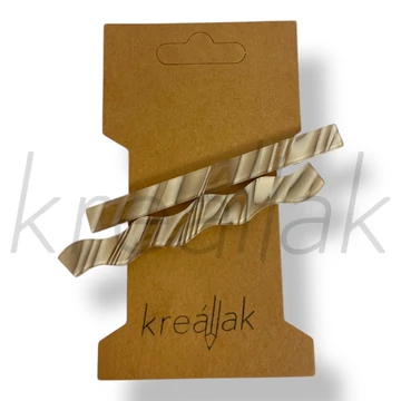 Bézs mintás hajcsat szett 