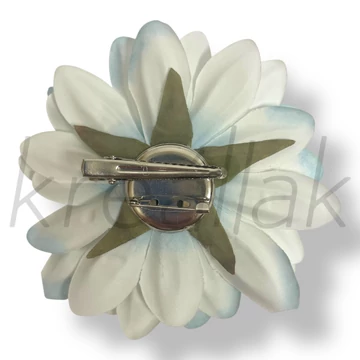 Kék virág hajcsipesz és kitűző