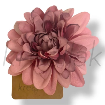 Mályva virág hajcsipesz,kitűző