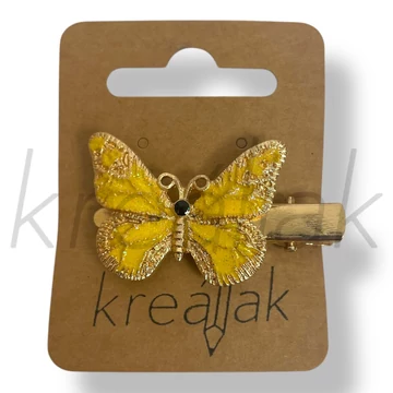 Sárga lepke hajcsipesz 