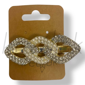 Köves csavart mintás hajcsipesz