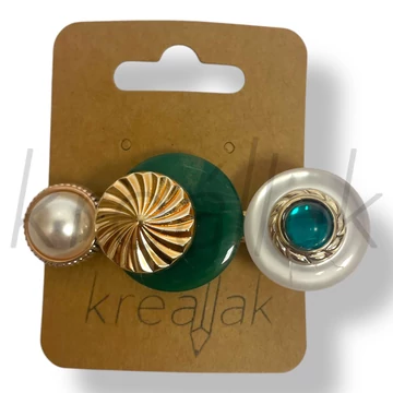 Zöld körös gyöngyös hajcsipesz 