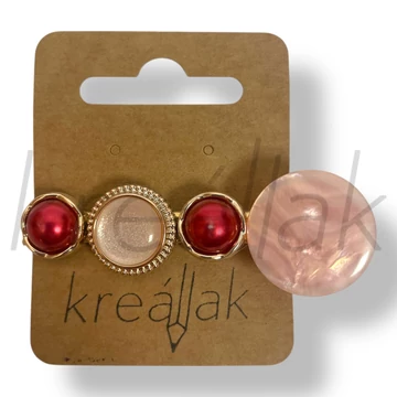 Rózsaszín körös hajcsipesz 