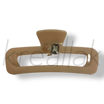 Bézs nagy köves hajcsat 