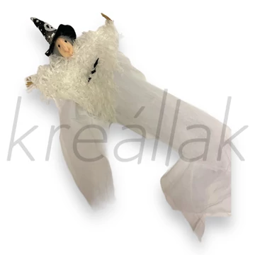 Fehér ruhás boszorkány dekor