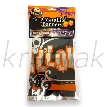 Halloween narancs szalag dekoráció 