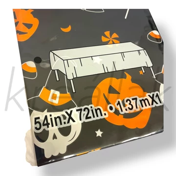 Halloween asztalterítő tökös
