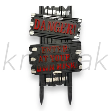 Danger leszúrható tábla 